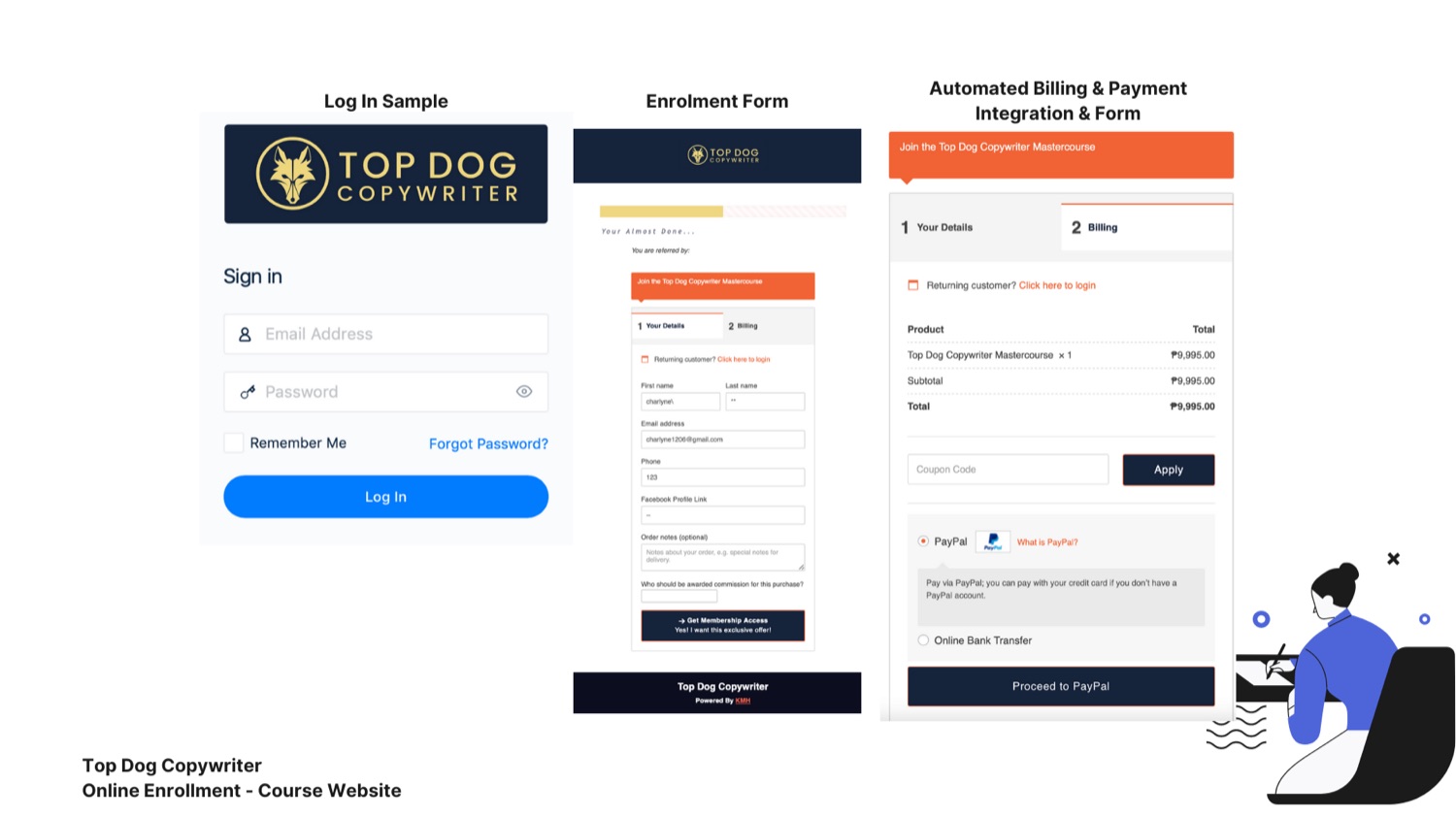 Top Dog Copywriter — original portfolio project screenshot